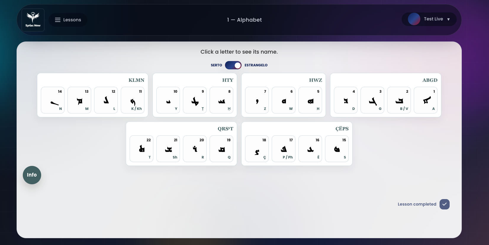 Placeholder image area for the modern Syriac platform section